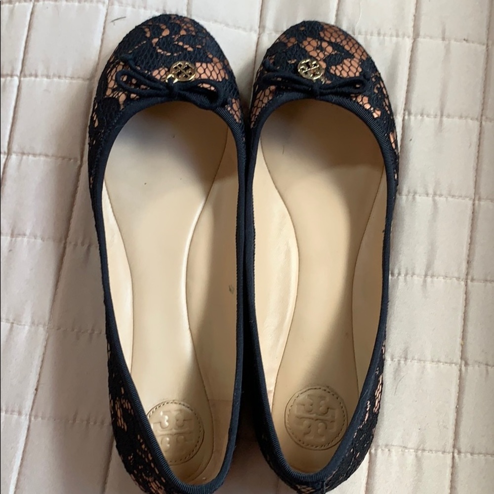 Tory Burch Chelsea Lace Ballet Flats, Size 10-10.5